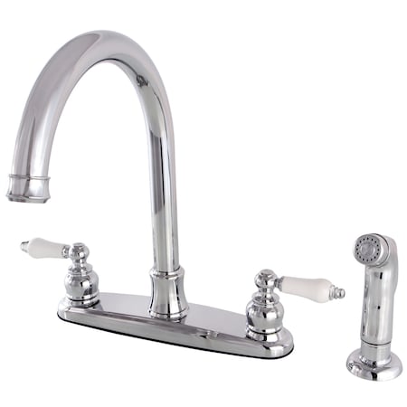 Victorian FB7791PLSP 8-Inch Centerset Kitchen Faucet with Sprayer FB7791PLSP